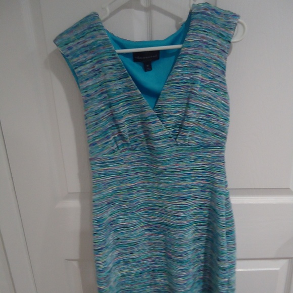 Connected Dress Women 8P Blue Multicolor Petite - Picture 1 of 5